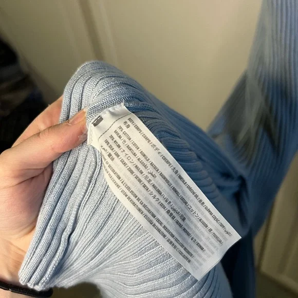 Abercrombie & Fitch Knit Tank Midi Dress Silk Cotton blend - Picture 8 of 8